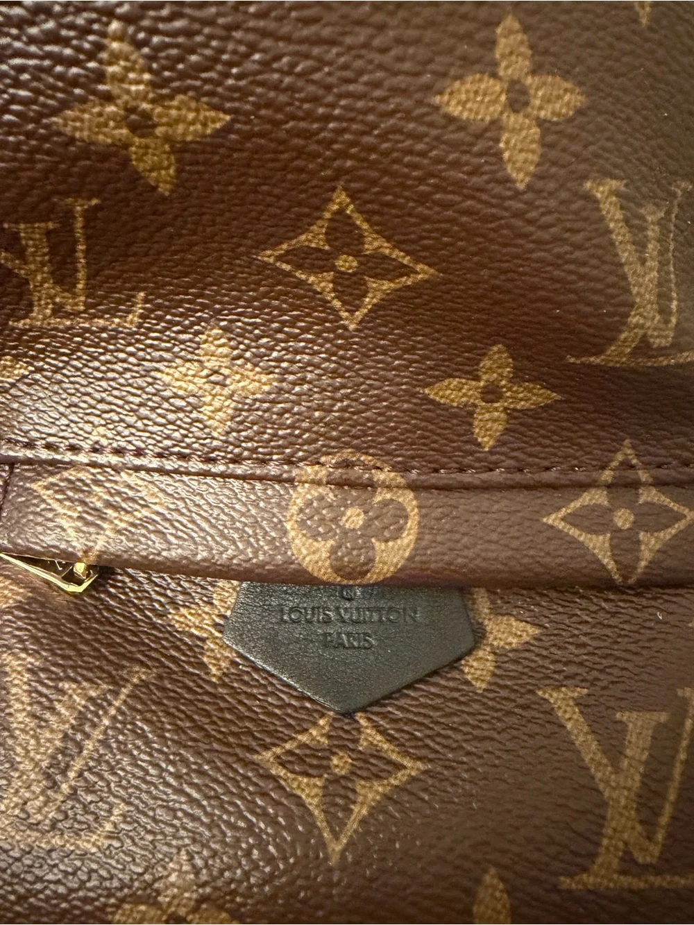 Louis Vuitton Monogram Canvas Mini Backpack in Brown and Gold